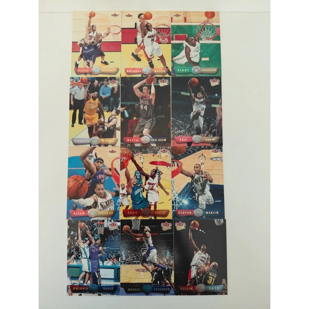 LOT of 12 VTG Trading Cards NBA 01-02 Fleer Ultra Skybox No Duplicates‎